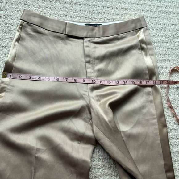 Banana Republic NWT Women’s Beige Linen Wide Leg Pants Size 8P x 30” Inseam NEW - Picture 9 of 13